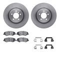 Dynamic Friction Co 6612-11055, Rotors with 5000 Euro Ceramic Brake Pads includes Hardware 6612-11055